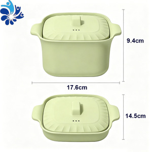 Cuiseur vapeur en silicone de qualité alimentaire avec couvercle, compatible micro-ondes, pour riz et légumes, ustensile de cuisine écologique - Product Image 5