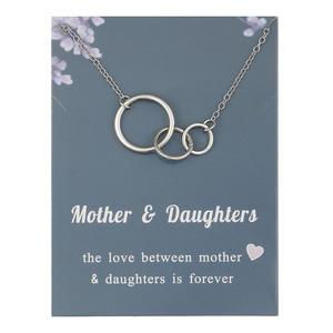 Collane Madre e Figlia, Catena dell'Amore Eterno, Collana Choker per Coppia, Mamma e Bambino, Regalo di Compleanno, Gioielli per Migliori Amiche - Product Image 2