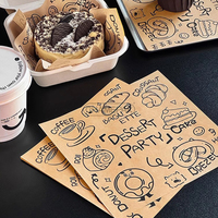 Emballages Personnalisés Imprimés avec Logo Écologiques Revêtus PE Simple Face de Qualité Alimentaire Anti-Graisse Papier Huilé Anti-Graisse pour Pain Papier de Cuisson pour Pain