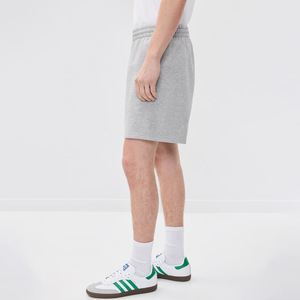 Shorts Bermuda décontractés pour hommes, gris uni, 100 % coton, taille mi-haute, tricotés, avec cordon de serrage, séchage rapide, respirants, pour l'été - Product Image 3