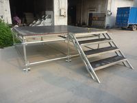 Scène portable en aluminium, hauteur réglable, scène de performance
