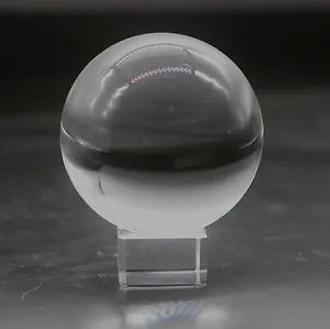 Bola de luz de cristal transparente blanca k9