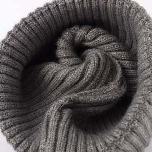 Gorro de Lana Personalizado, Estilo Otoño Invierno, para Mujer, Color Negro, Tejido Grueso y Cálido, Venta al Por Mayor - Product Image 3