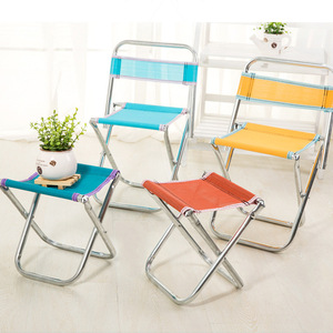 Heavy Duty Iron Portable Folding <b>Stool</b>/Fishing Chair 440lbs Capacity <b>for</b> School Outdoor Activities Camping Hiking BBQ Sports - Product Image 4
