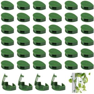 Clips de fixation de crochets de plantes muraux auto-adhésifs pour plantes grimpantes <span class=keywords><strong>Support</strong></span> de vignes en plastique vert - Product Image 1
