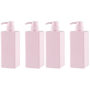 Botella Cuadrada de Plástico de 250ml y 500ml para Champú y Acondicionador, para Cuidado del Cabello, Desinfectante de Manos, Jabón Corporal - Product Image 1