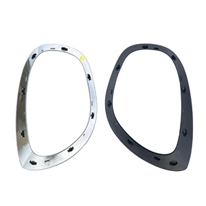 Encadrements de phares pour Mini F60 51137388117 51137388118, en ABS, à clipser, garniture noire électroplaquée - Product Image 1