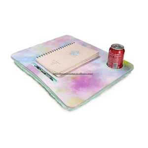 In màu <span class=keywords><strong>Lap</strong></span> khay máy tính xách tay bàn với lông gối Pad đệm mềm Túi giường sofa chơi game đầu gối Khay bảng vẽ <span class=keywords><strong>Lap</strong></span> bàn - Product Image 2