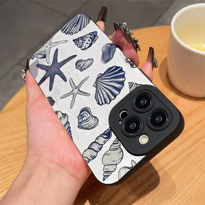 <span class=keywords><strong>Shell</strong></span> Starfish in ấn học sinh mắt Pro máy ảnh lỗ TPU điện thoại di động Bìa trường hợp đối với iPhone 17 8 <span class=keywords><strong>x</strong></span> XR XS 11 12 13 14 15 16 Pro Max - Product Image 3