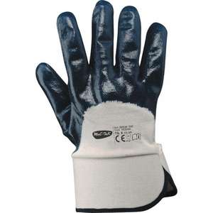 ถุงมือผ้าฝ้ายเคลือบ Fervi-GL345/10 NBR ป้าย8009798180460และระบบรักษาความปลอดภัย - Product Image 2