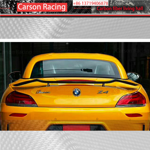 Bmw z4 e89 2009 + רטוב פחמן גב ספוילר אחורי ספוילר תא המטען סגנון מזויף פחמן מכונית ספוילר אחד הסיפון - Product Image 4