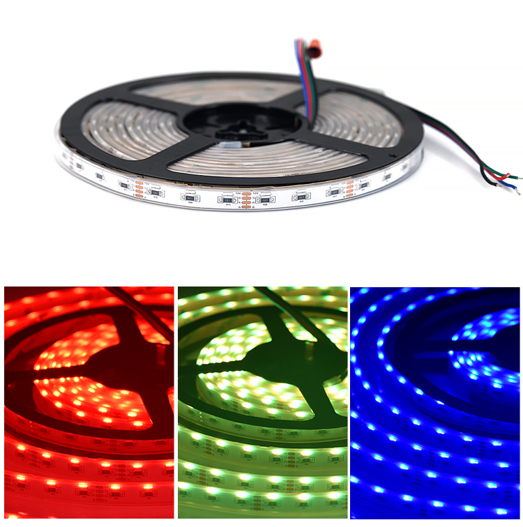 DC 12/24V 10MM wide 60LEDs side view LED strip light smd 020 LED strip RGB available