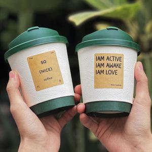 6oz 8oz <b>12oz</b> 16oz Biodegradable Custom Design Double Wall Hot <b>Coffee</b> & Wine Craft Paper <b>Cup</b> Embossed Rippled Brown Kraft Paper - Product Image 3