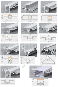 1 م 2 م 3 م الألومنيوم الشخصي PC قناة البثق ألو بروفيل الجص سقف السكن دريوال أدى الشخصي الشخصي لمصابيح الشريط أدى - Product Image 6