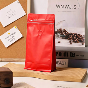 ถุงบรรจุภัณฑ์แบบก้นแบนสำหรับเมล็ดกาแฟ ขนาด 8 ออนซ์ 12 ออนซ์ 16 ออนซ์ 24 ออนซ์ - Product Image 5