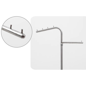 معطف حديث من الفولاذ المقاوم للصدأ قائم بذاته ، منظم متجر ملابس غرفة نوم منزلية - Product Image 4