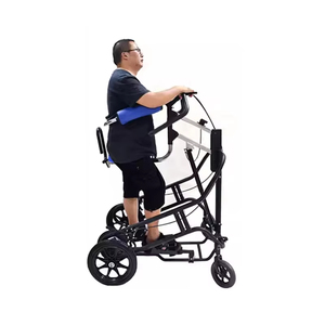 Cadre de marche assisté multifonctionnel pour adultes, aide à la rééducation, déambulateur réglable en hauteur, entraîneur de marche - Product Image 2