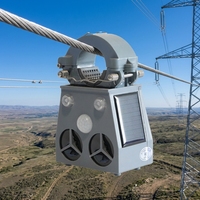 Répulsif à ultrasons intelligent pour oiseaux, alimenté par énergie solaire, étanche, écologique, technologie sonore et lumineuse, matériau ABS, durée de vie 3-5 ans
