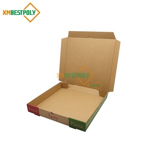 Boîte d'emballage en carton ondulé pour pizza personnalisée <span class=keywords><strong>de</strong></span> 12 pouces, recyclable, en kraft brun, <span class=keywords><strong>de</strong></span> qualité alimentaire, boîtes à pizza portables en carton ondulé - Product Image 3