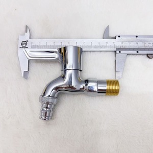 Robinet de machine à laver en cuivre Omuyu, bec pointu de longueur moyenne, double fonction, installation facile - Product Image 5