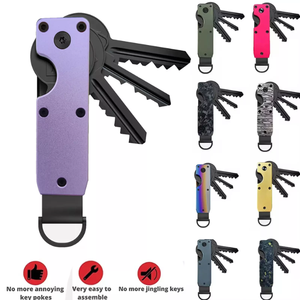 Sợi Carbon Thông Minh Tối Giản Sáng Tạo Nhỏ Gọn Kim Loại <span class=keywords><strong>Key</strong></span> Organizer Chủ Keychain Bảo vệ 2-6 Phím - Product Image 2