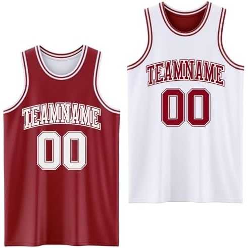 Maroon-white