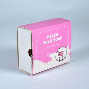 Cajas de Cartón Biodegradables Plegables con Logotipo Personalizado Ecológicas, Cajas de Embalaje de Papel Rígido Rosa para Jabón y Chocolate - Product Image 1