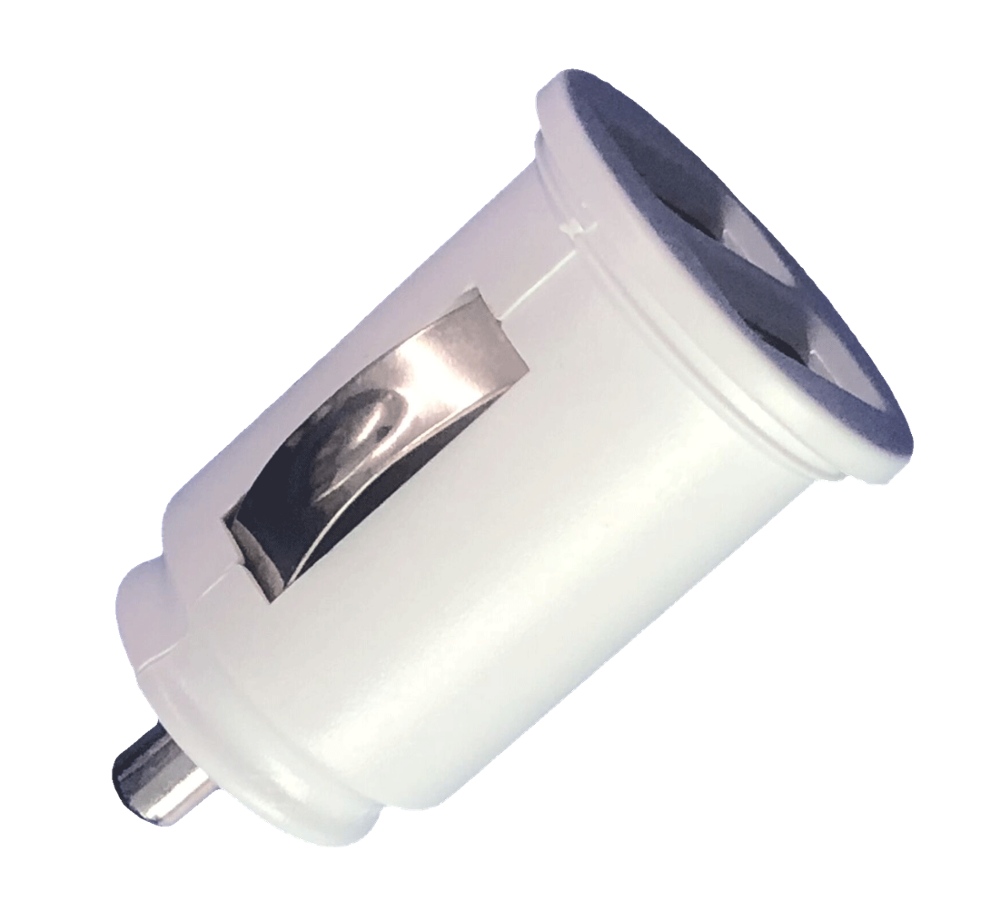 Базовый двойной порт USB Автомобильное зарядное устройство адаптер для устройств Apple и Android 4,8 а 24 Вт красочный