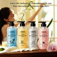Gel Douche Hydratant Lumineux OEM à la Fleur de Pêcher pour Hommes et Femmes avec Parfum Ajouté Format Voyage Parfum Longue Durée