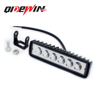 QIDEWIN 18W LED Work Light 6 Inch Single Row Strip <b>Spotlight</b> 12-24V Automotive Lighting - Product Image 2