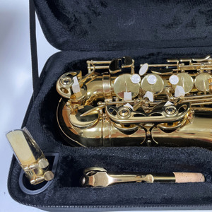 Saxofón Alto en Mi Bemol Lacado en Oro <span class=keywords><strong>de</strong></span> Fábrica China con Entrega Directa al Por Mayor OEM ODM con Estuche y Accesorios Instrumento Musical - Product Image 6