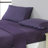Ensemble de drap housse en polyester de haute qualité taille personnalisée ensemble de drap de lit housse de couette Queen King