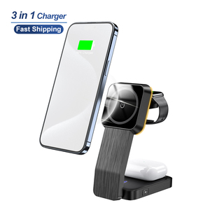 Cargador Inalámbrico Schitec de 15W Máx. con Luz LED Suave y Control, Estación de Carga Inalámbrica Flexible 3 en 1 para iPhone, Airpods e iWatch - Product Image 2