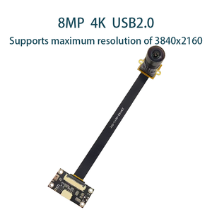 โมดูลกล้อง 8MP 4K USB2.0 รุ่น 125 °   ไม่มีการบิดเบือนภาพ DMIC 1/2.7 CMOS โฟกัสคงที่สำหรับการจดจำใบหน้า อุปกรณ์ฝังตัวในตัว ระบบมองเห็นภายในอาคาร - Product Image 2