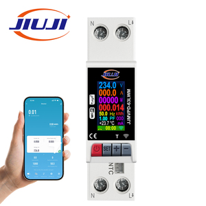 JIUJI <span class=keywords><strong>Compteur</strong></span> de protection multifonctionnel WiFi avec contrôle partagé, protection contre les surcharges, les fuites et la température, et fonction de synchronisation cyclique - Product Image 1