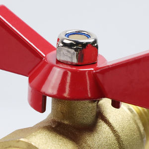 卸売工場カスタム鍛造真鍮ボールバルブ、カスタム用途向けバタフライハンドル付き - Product Image 2