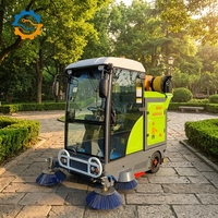 Balayeuse de rue électrique commerciale ROD, véhicule de nettoyage routier, machine à videuseuse municipale robuste, alimentée par batterie, pour l'assainissement