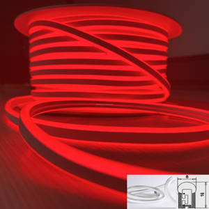 Manzara Aydınlatması için Kırmızı Yeşil Mavi Pembe Soğuk Beyaz Sıcak Beyaz Renklerde IP65 Dereceli PVC Esnek LED <span class=keywords><strong>Neon</strong></span> 220V Üretimi - Product Image 2