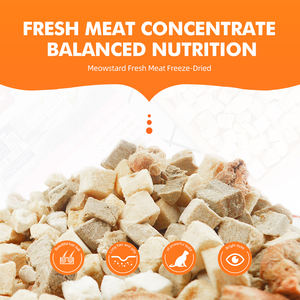 Commercio all'ingrosso ad alto contenuto proteico OEM ODM cuori di pollo liofilizzati petto di pollo gatto tratta cibo per animali domestici per alimenti per cani gatti snack dentali - Product Image 4