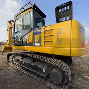 Excavadora Usada PC160LC de 16 Toneladas con Motor Cummins, Engranajes y Bomba para Estabilización de Pendientes y Caminos de Montaña en Altitud - Product Image 4