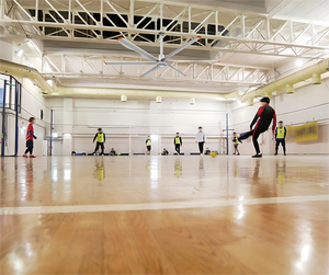 Tiết Kiệm Năng Lượng 3.7M/12ft Hvls Nhôm Công Nghiệp Quạt Trần Động Cơ Điều Khiển Cảm Ứng 38dB 3-Năm Bảo Hành Cho Phòng Tập Thể Dục Kho Hội Thảo - Product Image 2