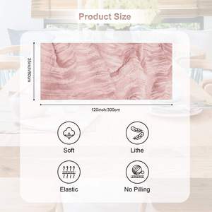 Nappe Moderne Minimaliste en Polyester Couleurs Personnalisables pour Mariages et Hôtels Vente en Gros Faible MOQ Professionnel - Product Image 6