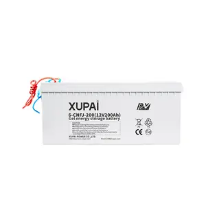 फ़ैक्टरी बिक्री के लिए XUPAI 6-CNF-200 बैटरी 12V 200Ah जेल सोलर 10 घंटे की बैटरी
