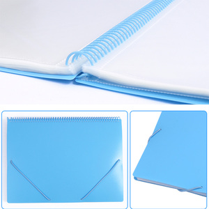 Entrega Puntual, Material Plástico Resistente al Agua, 40 Carpetas con Bolsillos para Documentos, con Encuadernación en Espiral, se Mantiene Abierta y se Pliega Plano - Product Image 3