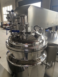 Homogeneizador al Vacío de 10-5000L con Calentamiento Eléctrico, Elevación Hidráulica y Pantalla Táctil PLC - Product Image 3
