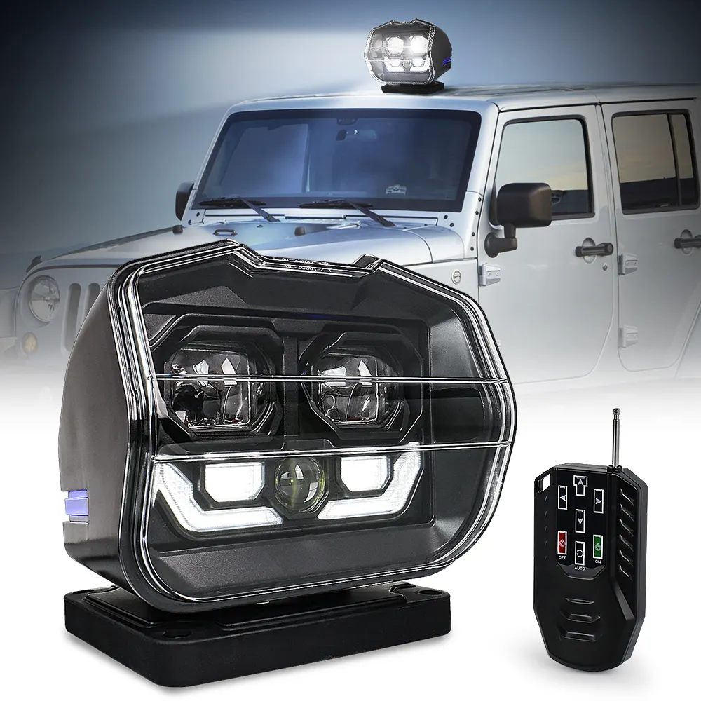 Автомобильное освещение ovovs с дистанционным управлением, светодиодные лазерные огни, проектор, морские поисковые огни