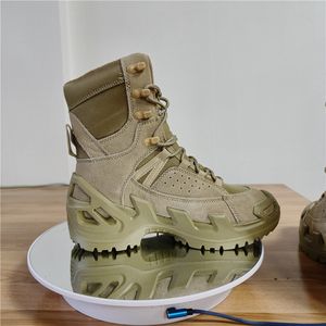 TSB07 Nouvelles bottes tactiques russes vertes, noires et kaki, 7 et 9 pouces, dessus en daim durable, imperméables - Product Image 5