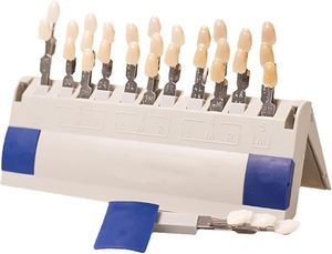 Modèle de <span class=keywords><strong>dent</strong></span> 29 couleurs pour matériel dentaire Source d'alimentation manuelle Produits de blanchiment des dents Dispositif de beauté Plaque colorimétrique - Product Image 4