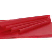 Papier de soie rouge 17g pour emballage cadeau, projets créatifs, écologique, semi-transparent, feuille d'emballage