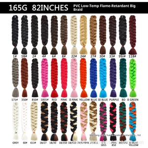 <span class=keywords><strong>Parrucca</strong></span> <span class=keywords><strong>con</strong></span> trecce africane intrecciate in fibra Kanekalon, base non in pizzo, stile Star Fashion - Product Image 5